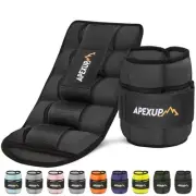10lbs/Pair Adjustable Ankle Weights for Women and Men, Modularized Leg Black