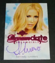 2017 Benchwarmer KENNEDY SUMMERS Dreamgirls #38 DREAMDATE Pink Auto PLAYBOY Sexy