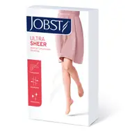 Jobst UltraSheer Compression Stockings Thigh High 15-20 mmHg Natural L