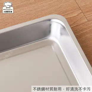 304不鏽鋼方盤茶盤露營菜盤自助餐盤不鏽鋼餐盤台灣製-大廚師百貨