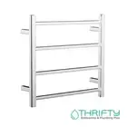 Linsol Spirit 4 Bar Non Heated Towel Rail Chrome