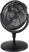 BLACK+DECKER BXFP51001GB High Velocity Pedestal Desk Fan with 3 Adjustable Heights, 7.5 Hours Timer and Remote Control Operation - Black