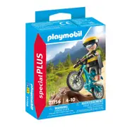 10pc Playmobil 21x15cm Mountain Biker Kids/Children Action Figure Play Set 4+