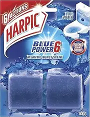 Harpic Active Blue Freshener Foaming Toilet Block, Twin Pack