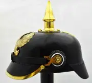 WW1 WW2 German Pickelhaube Helmet Officer Costume Prussian Leather Helmet Gift