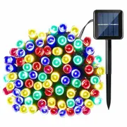 Solar Fairy String Lights 100 LED Outdoor Garden Christmas Party Decor Colourful
