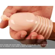 Reusable Special Condoms Penis-Extender Enlarger-Extension-Sleeve-BIGGER-Girth