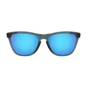 [Oakley] Oakley Men's Frogskin Sunglasses in Crystal Black/Rpzim Saphi One Size Crystal Black/Rpzim Saphi