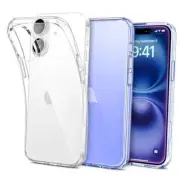 Compatible with iPhone 16 Plus Case Soft Transparent TPU Bumper Cover, Clear