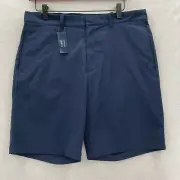 J.Crew Tech Shorts Mens 31 Blue Stretch Moisture Wicking Breathable Travel Chino