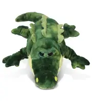 DolliBu Plush Alligator Stuffed Animal - Soft Huggable Green Alligator -18 Inch