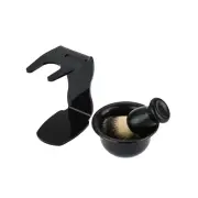 Shaving Brush Kit Shaving Frame Base +Shaving Soap Bowl +Shaving Bowl Black V2D2