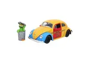 Jada 1:24 Scale Sesame Street Volkswagen Beetle With Oscar The Grouch 1959 Model