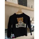 MOSCHINO KID 黑色熊經典款長袖上衣