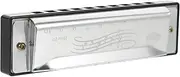 Yardwe Mini Harmonica Musical Instruments for Boys and Girls 10 Hole Metal Toy for Toddlers Beginners