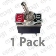 1 PIECE - DPST (ON/OFF) HEAVY DUTY TOGGLE SWITCH 20A-125VAC # 66-1904-1PK