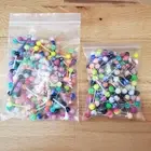 200 Pieces Mix Tongue Rings Set Acrylic and Stainless Bar Various Colors Jadive