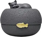 Cat Memorial Urn Resin Pet Urn Loss Pet Remembrance Gift Pets Remembrance Container Premium Sturdy Cremation Box Funeral Box