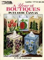 A Year of Boutiques in Plastic Canvas Watermelon Tulips Pumpkins Poinsettias