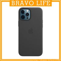 Apple原廠 iPhone 12 Pro Max MagSafe iPhone 12 Pro皮革保護殼 - 黑色
