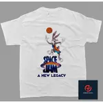 NBA BUGS BUNNY SPACE JAM T 恤襯衫 BAJU KAOS 籃球 HLF 棉精梳 24 片