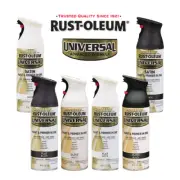 RUST-OLEUM Universal Paint & Primer Spray Paint 340g Aerosol Gloss Satin Flat Bl