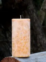 40hr FRANKINCENSE MYRRH & ORANGE RIND Triple Scented ECO CANDLE Lift Your Mood