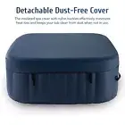 CO-Z Squared Hot Tub Portable Inflatable Swim Spa Outdoor Bath Massage Jets