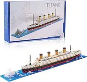 Titanic Toys Building Set Model Kit for Adults and Kids Mini Building Blocks 1872 Pieces with Color Package(New Version)