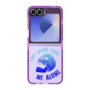Galaxy Z Flip6 Impact Case Live Laugh Leave - Blue