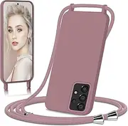 [Ailicici] Mobile Phone Lanyard for Samsung Galaxy A13, Necklace Case with Bands, Mobile Phone Case for Hanging, Silicone Case with Mobile Phone Cord, Protective Case for Hanging Cord, for Samsung A13