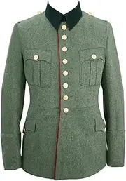 [militaryharbor] WW2 WWII German Heer M27 General Wool Piped Dress Tunic Jacket II