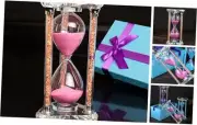 60 Minutes Sand Timers,Heart Shaped Crystal Hourglass, Sand Clock with Gift