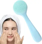 Silicone Face Wash Brush - Silicone Facial Cleansing Brush, Silicone Facial Scrubber | Silicone Face Skin Scrubbers Scrub Pad, Skin Friendly Waterproof Face Cleaning Scrubber for All Skin Types