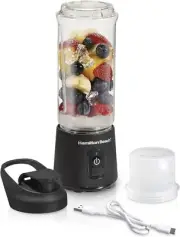 3 QTY - Hamilton Beach Blend Now Portable Cordless Blender, Model: 51180, Black