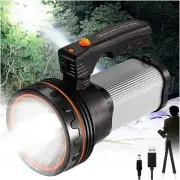 Rechargeable Spotlight Flashlight - Flashlights High Lumen 9000, IPX45 Waterproo