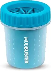 Dexas PW700312 MudBuster Portable Dog Paw Cleaner, Small, Blue