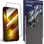 For iPhone 12 13 Pro Max Full Coverage Tempered Glass/Lens Screen Protectors AU