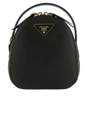 Prada Odette Mini Saffiano Leather Black Backpack
