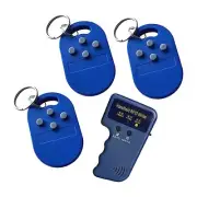 1Pcs 125KHz RFID Reader Writer Copier, 3 Pcs RFID Key Fob Tag Token with 4