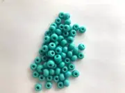 CZECH GLASS SEED BEADS 6/0 Turquoise 1 OZ