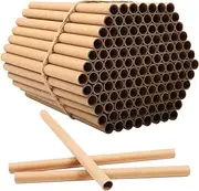URATOT 120 Pieces Mason Bee Tubes 6 Inches Outdoor Bee Cardboard Tubes Beekeeper Replacement Nesting Refill Tubes for Mason Bee Houses, Bee Hotels