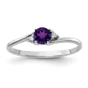14k White Gold Real Diamond u0026 Gemstone Ring Mtg