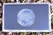 God Bless America bench top mold plaster concrete mould 22" x 13.5" x 2.25"