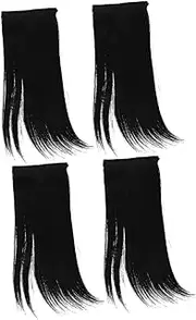 EXQUIMEUBLE 4pcs Women Hairpieces for Thinning Hair Synthetic Hair Topper Extensions Add Volume Realistic Appearance Easy to Use for Women