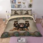 Dogs Animal Doona Duvet Quilt Cover Set Single/Double/Queen/King Size Bed Linen