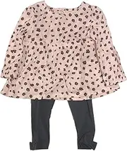 [Carter's] Baby Girls 2-Pc. Cheetah-Print Top & Leggings Set Pink Multi