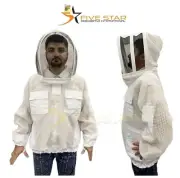 Beekeeper Ultra Ventilated 3 layer mesh Beekeeping Jacket Bee Hat Veil 2XL