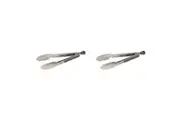 2PK Wiltshire Soft Grip Stainless Steel Kitchen Locking Tongs Utensils 22.8cm