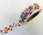 Cherry Blossom Flowers Washi Tape Papercraft Planner Supply Valentine's Day